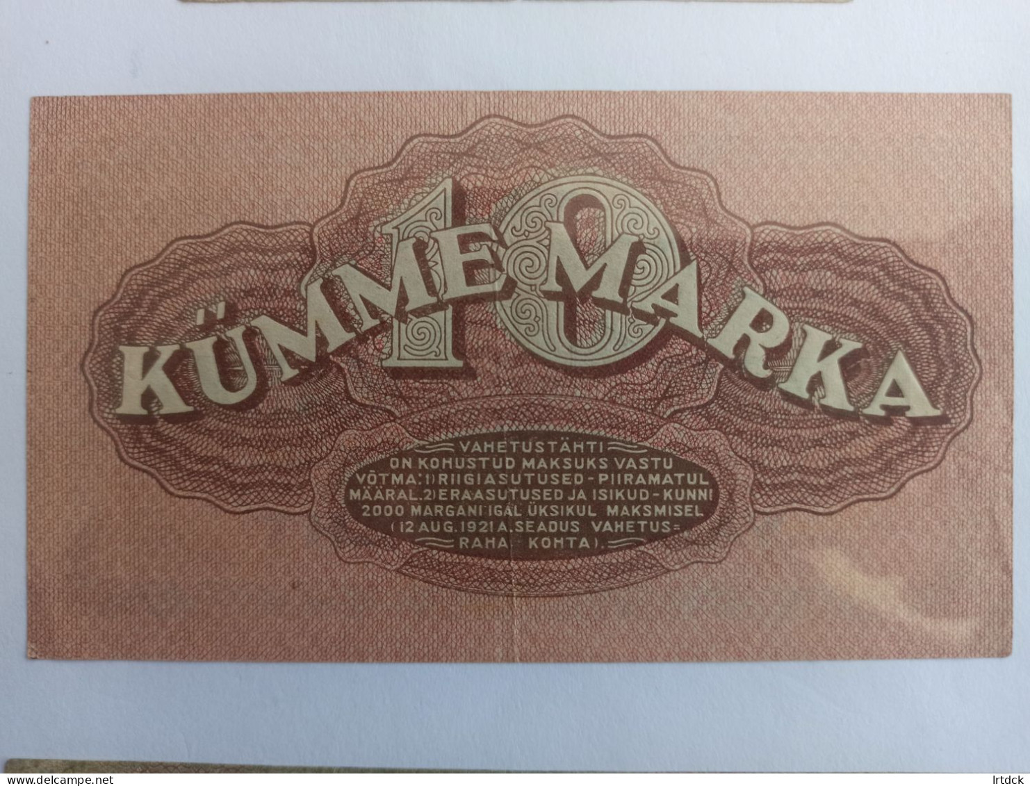 Estonie  10 Kumme Mark 1922 TTB+ - Estonie