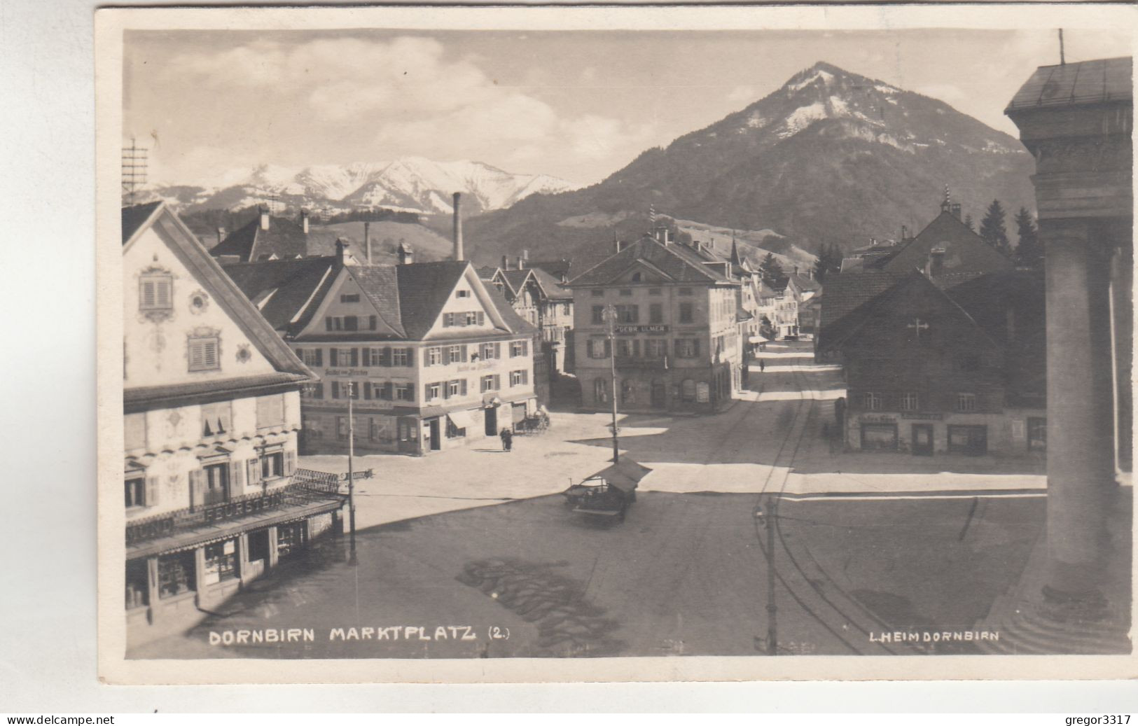 C8104) DORNBIRN - Marktplatz Mti Super DETAILS Alt ! S/W 1929 L. Heim Dornbirn - Dornbirn