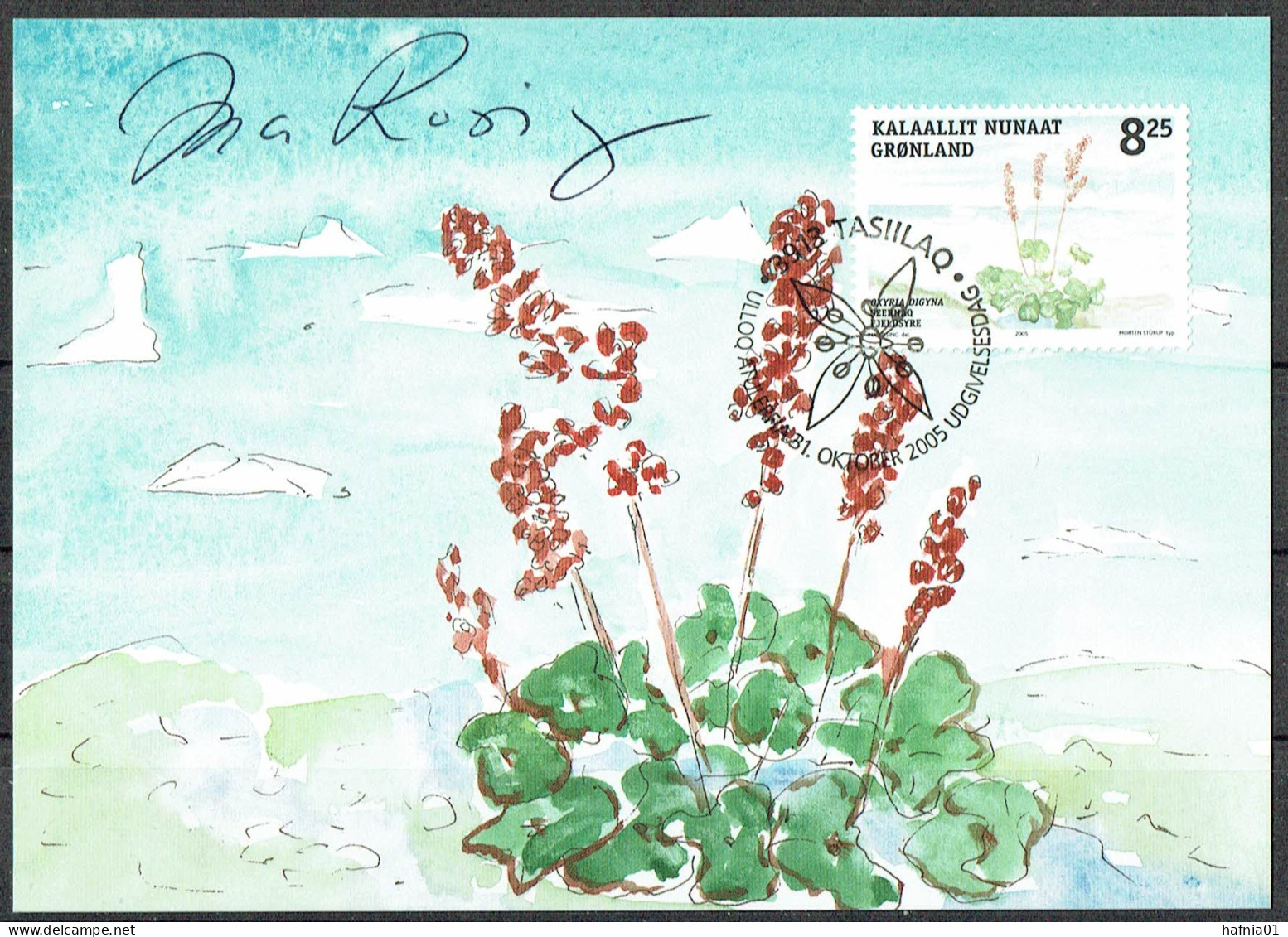 Greenland 2005. Native Edible Plants. Michel  454-456. Maxi Cards Signed. - Cartas Máxima