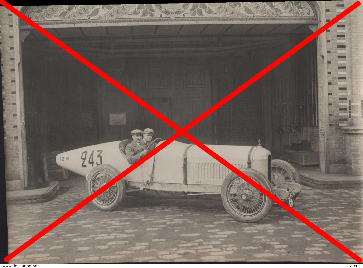 Voiture BALLOT  1919 /1920 Photo N & B Argentique Originale 17 X 23 Cm - Automobile - F1