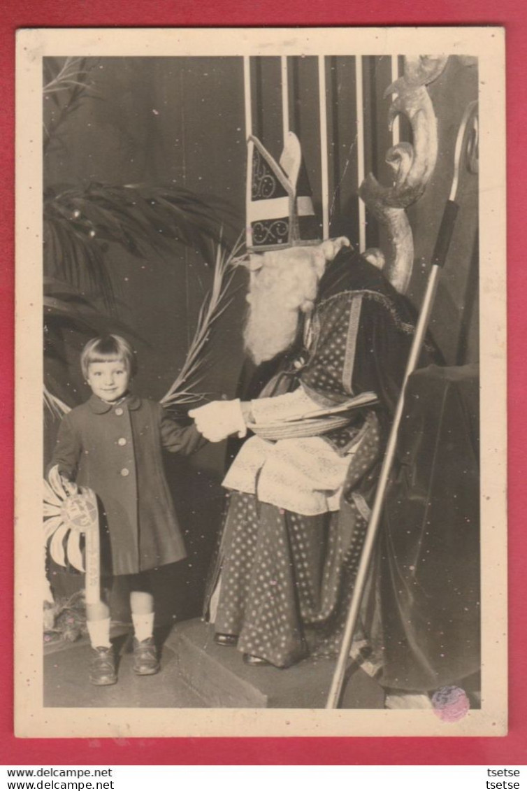 Photo Carte / Foto St Nicolas - Sinterklaas... Visite D'un Enfant ... 4 Photos Dans Ma Boutique - 2 - Saint-Nicholas Day