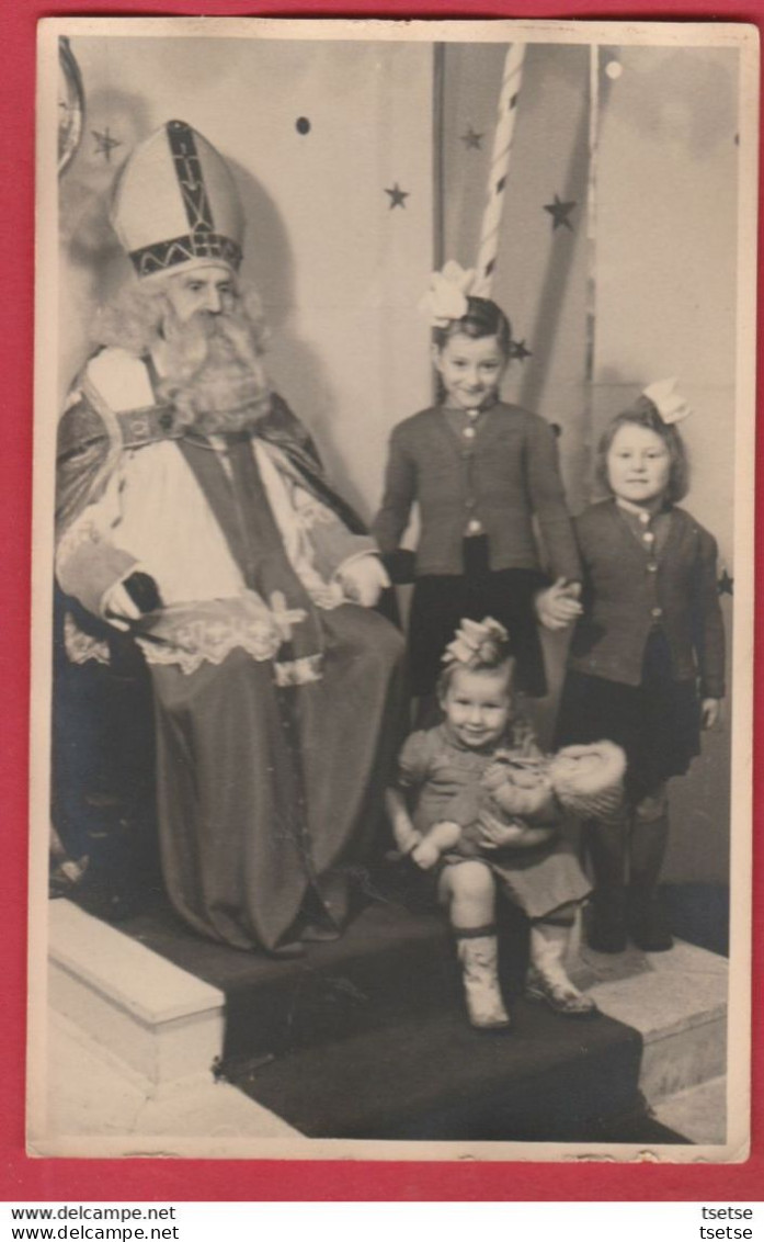 Photo Carte / Foto St Nicolas - Sinterklaas... Visite D'un Enfant ... 4 Photos Dans Ma Boutique - 3 - Saint-Nicolas