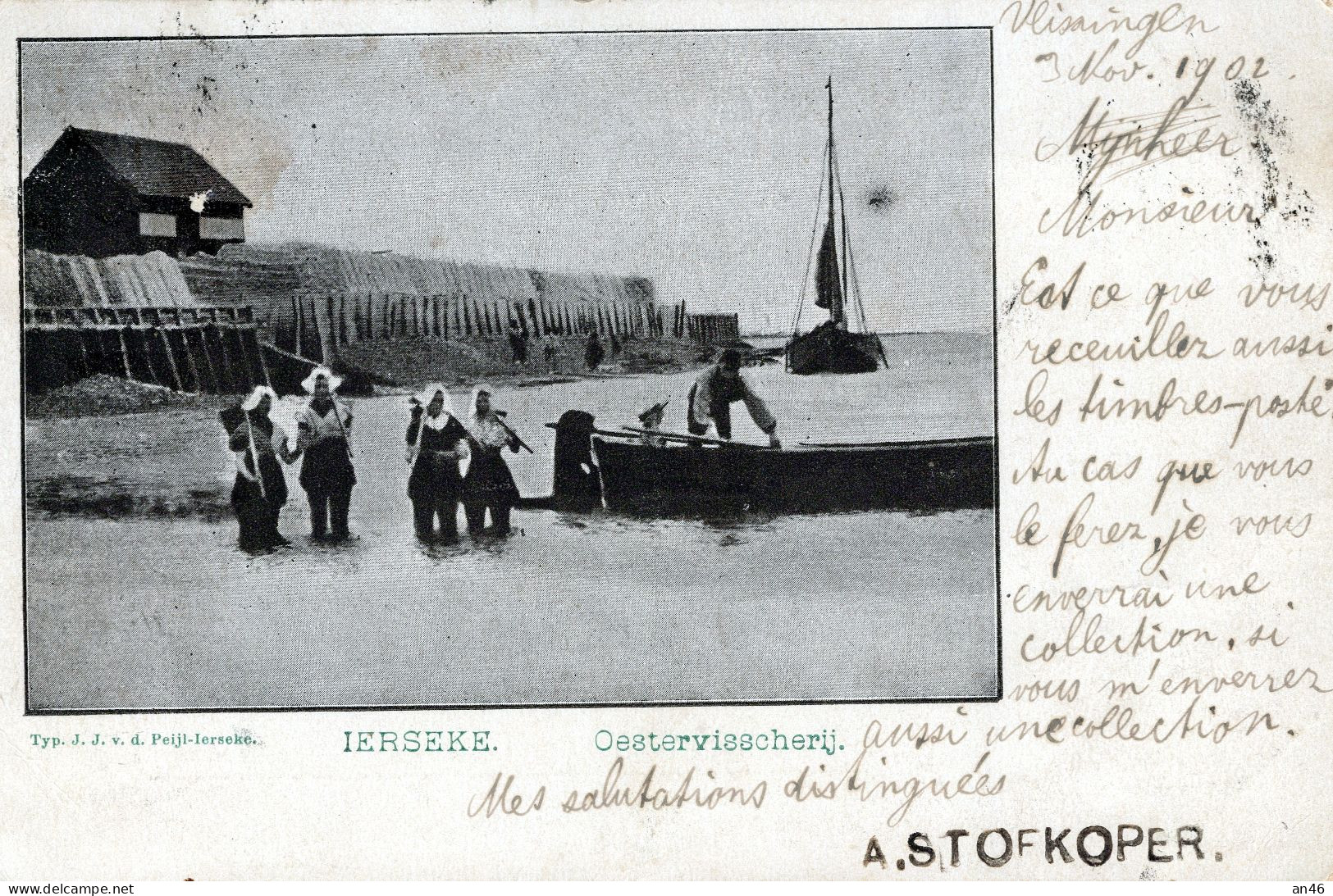 IERSEKE (YERSEKE) - Paesi Bassi  (Olanda) -vg.3/11/1902 - Yerseke