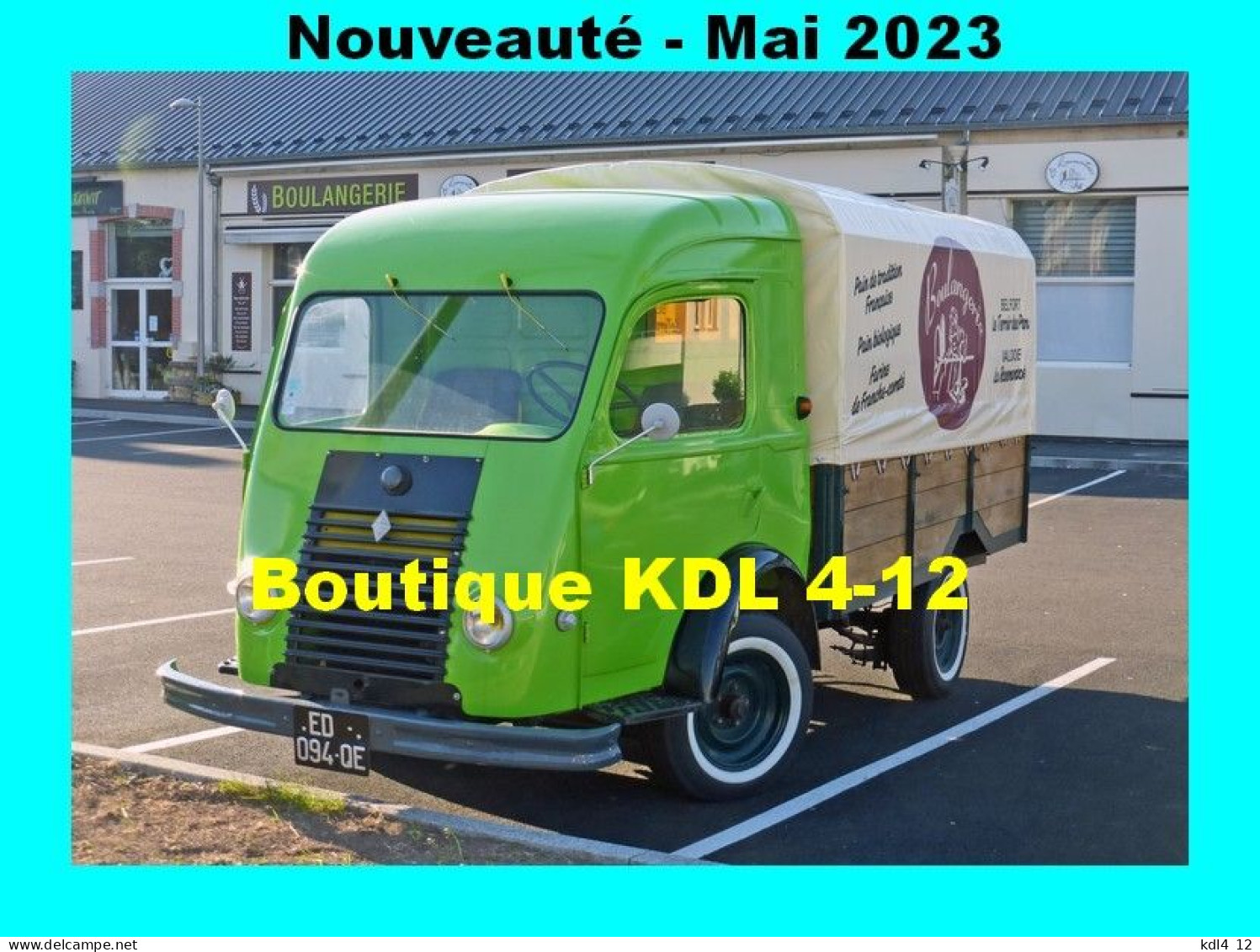 AL UT 012 - Renault Goélette Plateau Bâché De La Boulangerie La Rosemontoise - VALDOIE - Valdoie