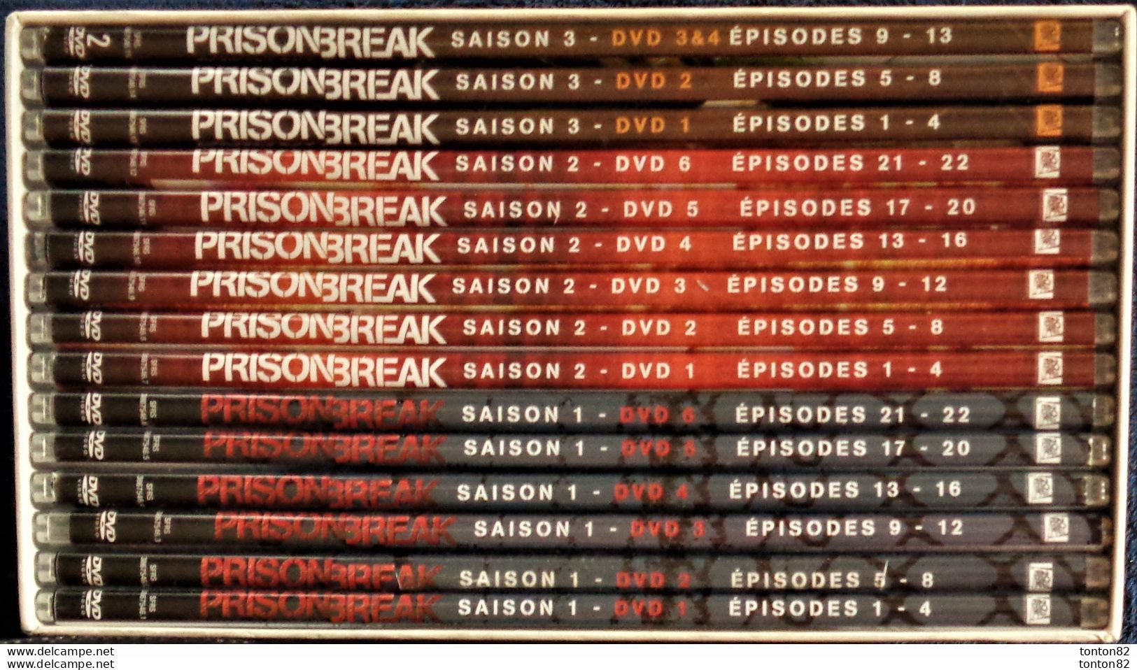 PRISON BREAK - L'Intégrale Des Saisons  1 / 2 / 3 - Coffret  De 16 DVD . - Policiers