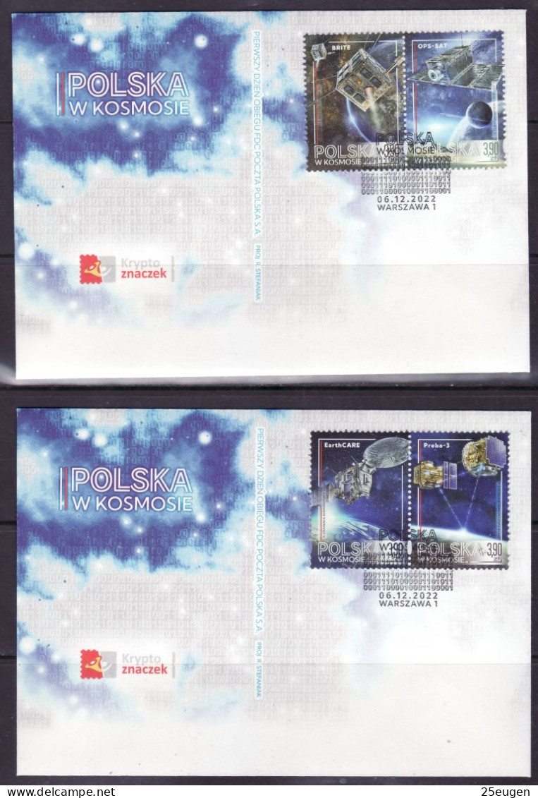 POLAND 2022 Michel No 5423 - 5426 FDC - Storia Postale