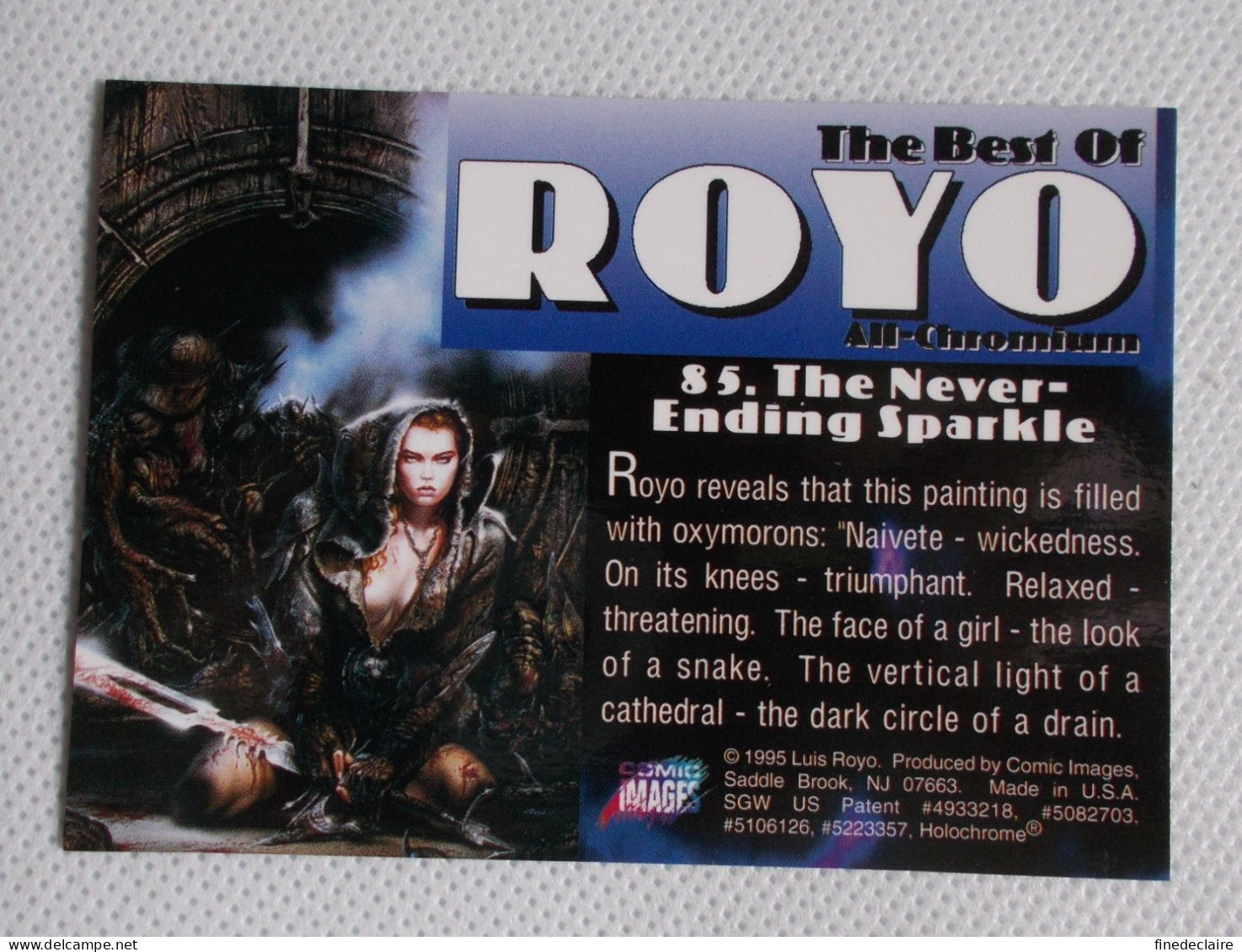 Card / Carte Rigide - 6,4 X 8,9 Cm - The Best Of ROYO All-Chromium 1995 - N°85 - The Never Ending Sparkle - Altri & Non Classificati