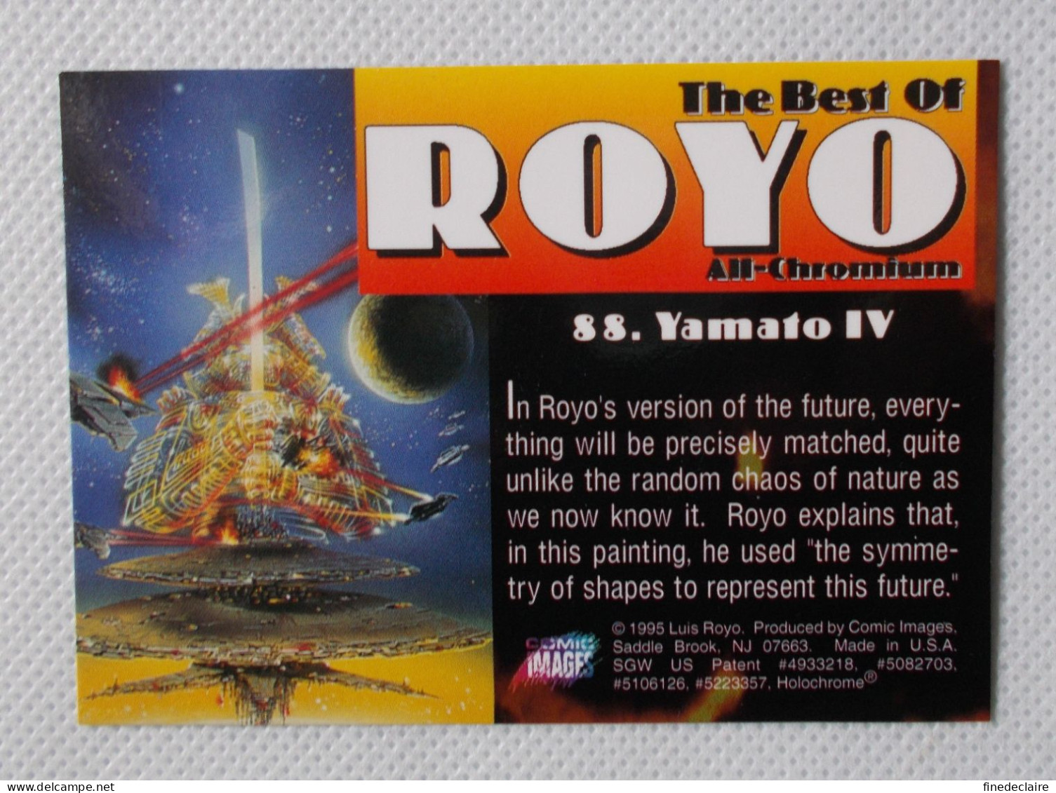 Card / Carte Rigide - 6,4 X 8,9 Cm - The Best Of ROYO All-Chromium 1995 - N°88 - Yamato IV - Sonstige & Ohne Zuordnung