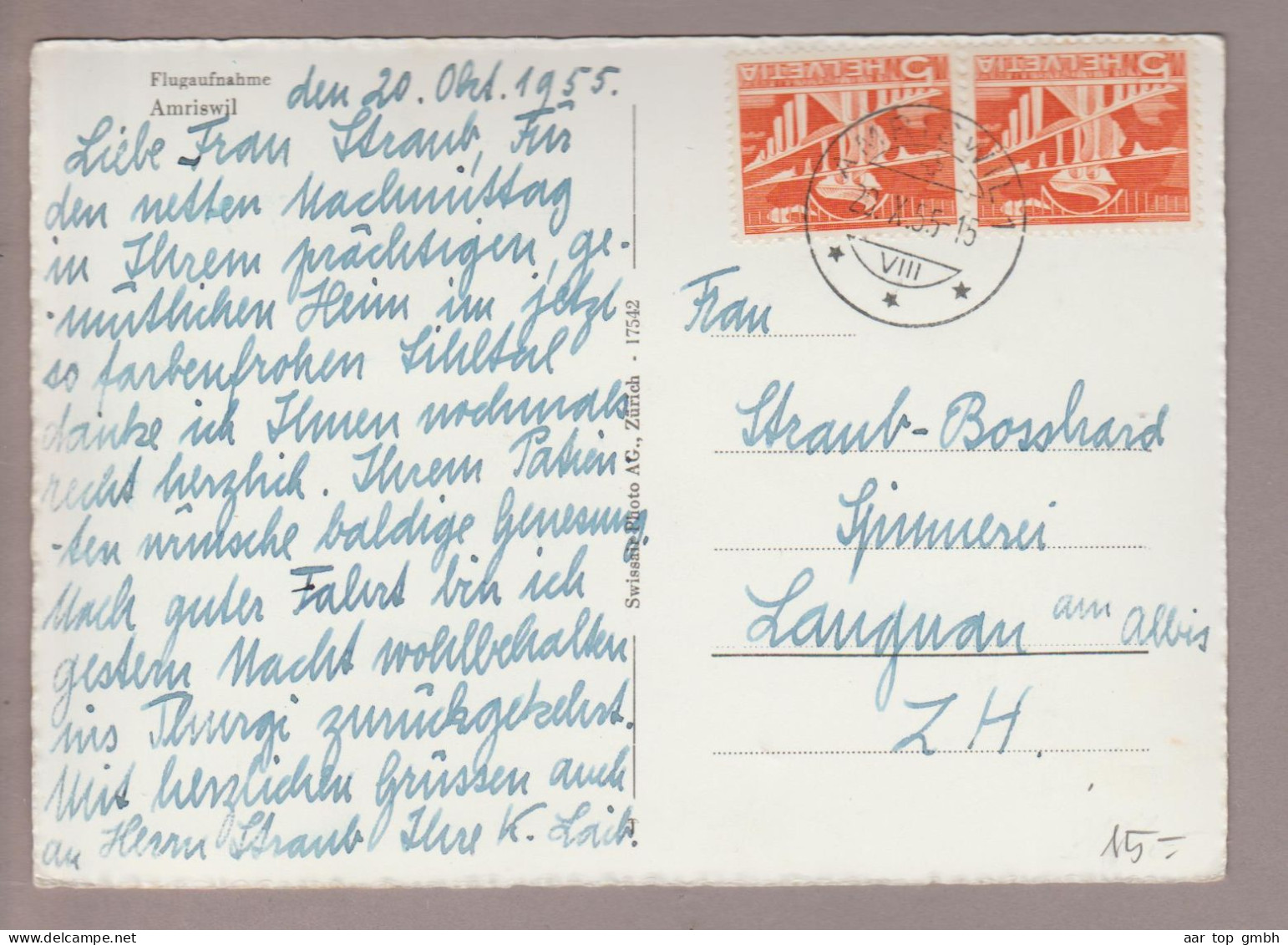 CH TG Amriswil 1955-10-20 Flugaufnahme Swissair-Foto AG #17542 - Amriswil