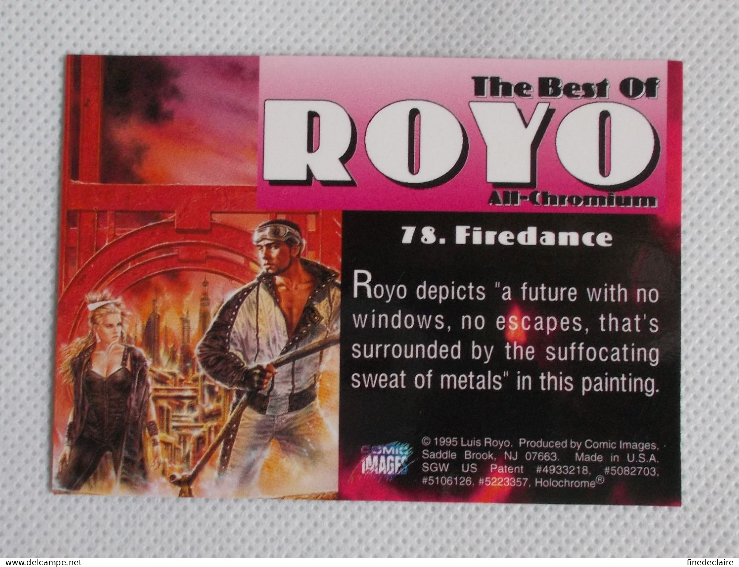 Card / Carte Rigide - 6,4 X 8,9 Cm - The Best Of ROYO All-Chromium 1995 - N°78 - Firedance - Autres & Non Classés