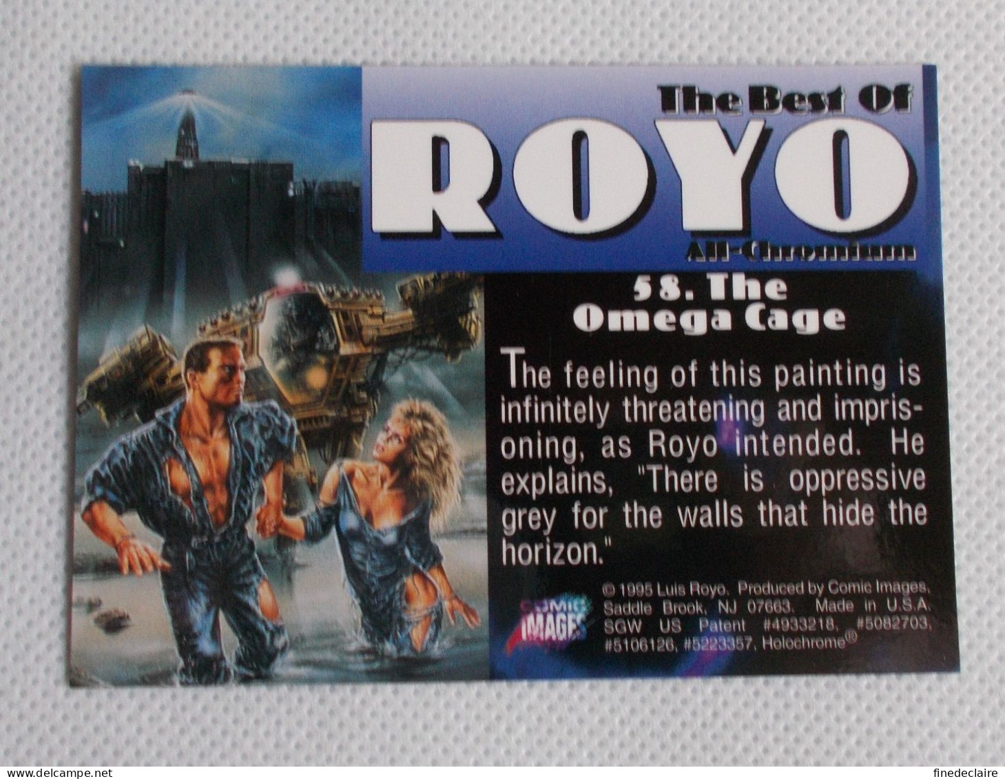 Card / Carte Rigide - 6,4 X 8,9 Cm - The Best Of ROYO All-Chromium 1995 - N°58 - The Omega Cage - Autres & Non Classés