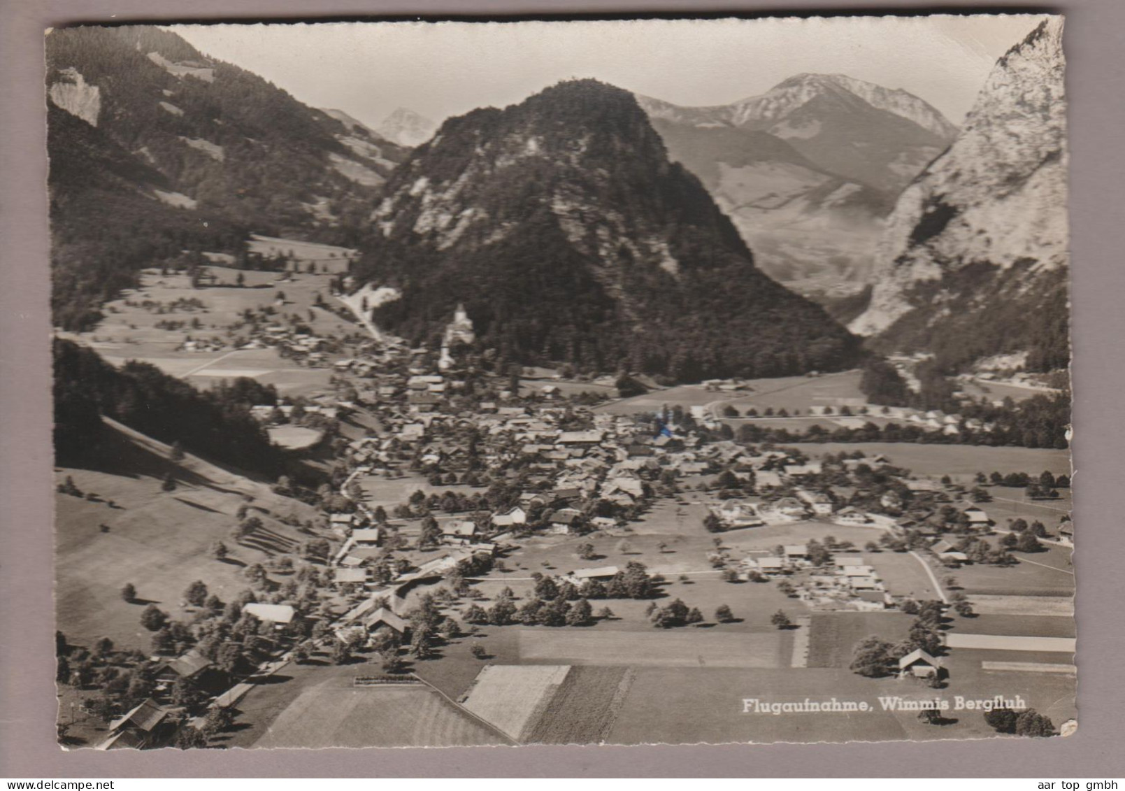 CH BE Wimmis 1956-09-29 Flugaufnahme #14190 Swissair Photo AG - Wimmis