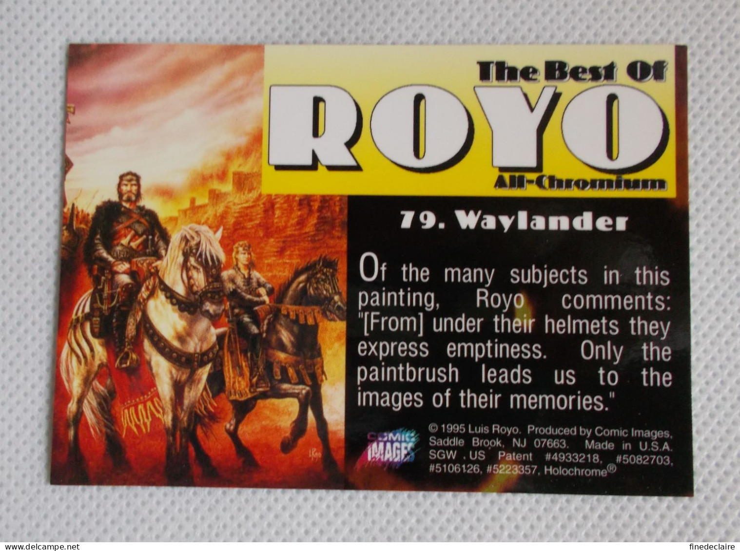 Card / Carte Rigide - 6,4 X 8,9 Cm - The Best Of ROYO All-Chromium 1995 - N° 79 - Waylander - Sonstige & Ohne Zuordnung