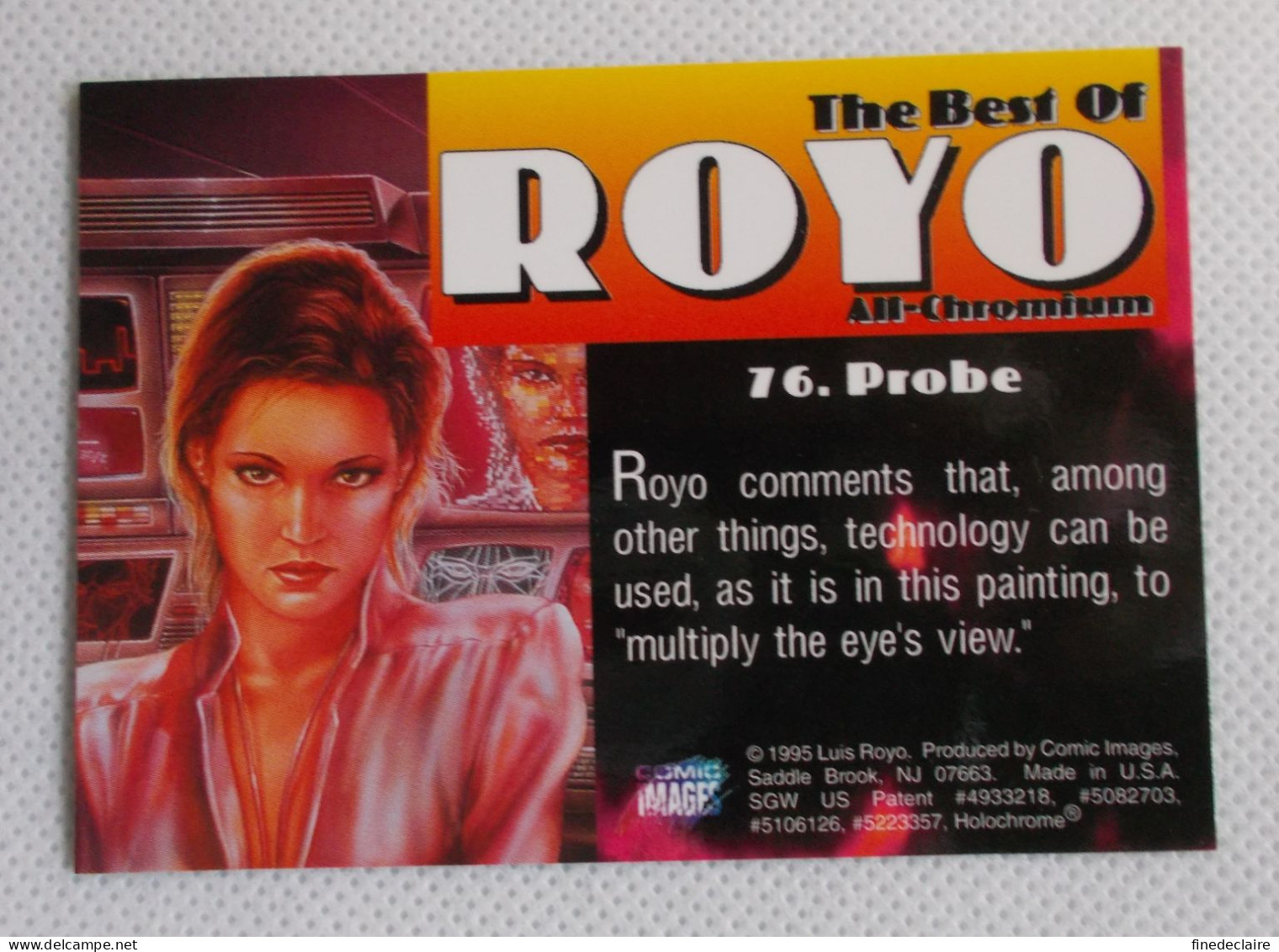 Card / Carte Rigide - 6,4 X 8,9 Cm - The Best Of ROYO All-Chromium 1995 - N° 76 - Probe - Other & Unclassified