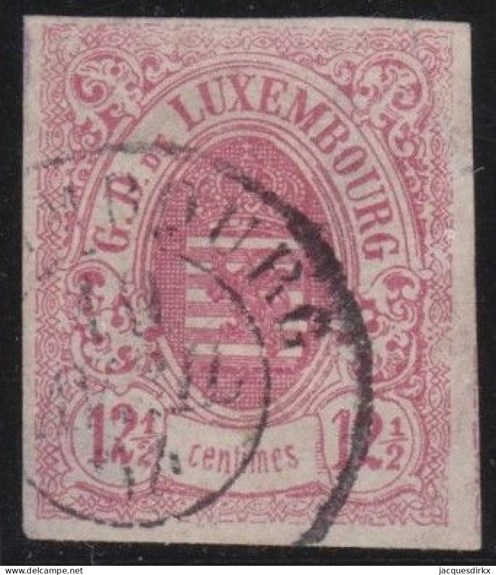 Luxembourg   .    Y&T   .   7  (2 Scans)     .     O    .     Oblitéré - 1859-1880 Armoiries