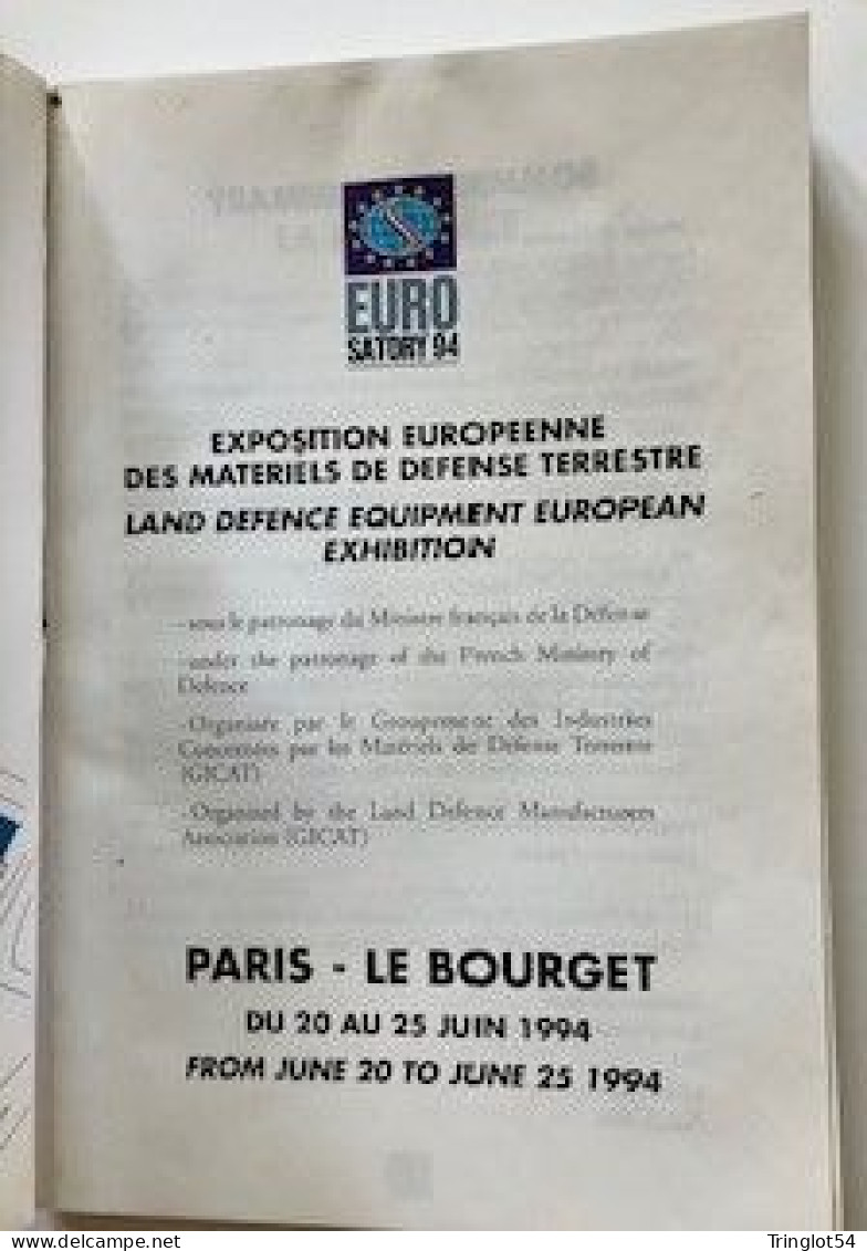 EURO SATORY 1994 PARIS LE BOURGET DU 20 AU 25 JUIN 1994 - Frankreich