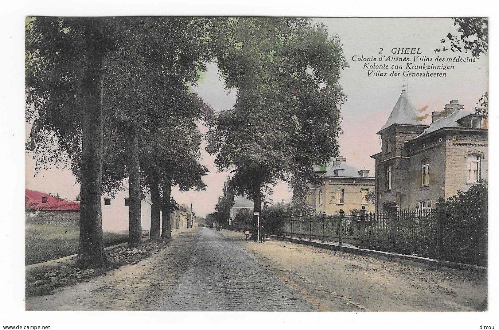 51657   Gheel  Villas  Des  Médecins -  Colonie  D'aliénés   Couleur - Geel