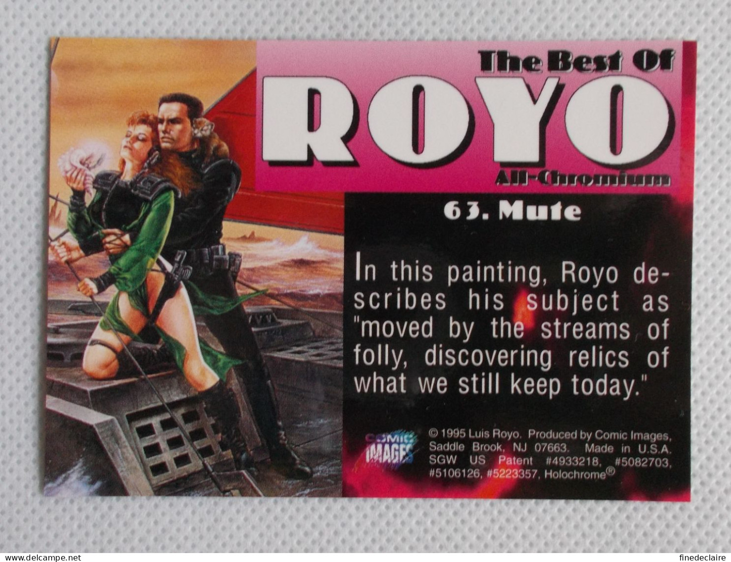 Card / Carte Rigide - 6,4 X 8,9 Cm - The Best Of ROYO All-Chromium 1995 - N° 63 - Mute - Other & Unclassified