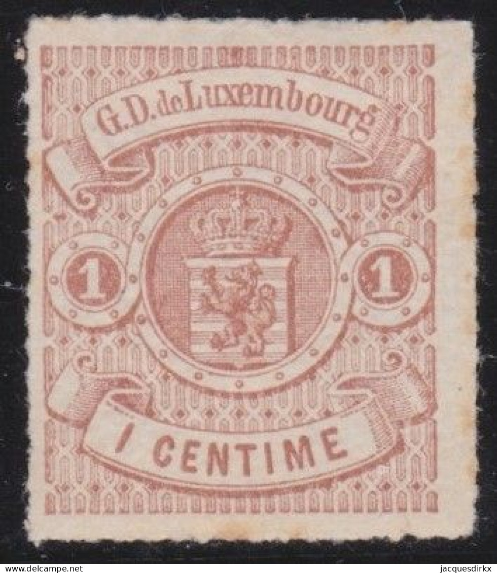 Luxembourg   .    Y&T   .  12  (2 Scans)     .   *     .    Neuf Avec  Gomme - 1859-1880 Stemmi