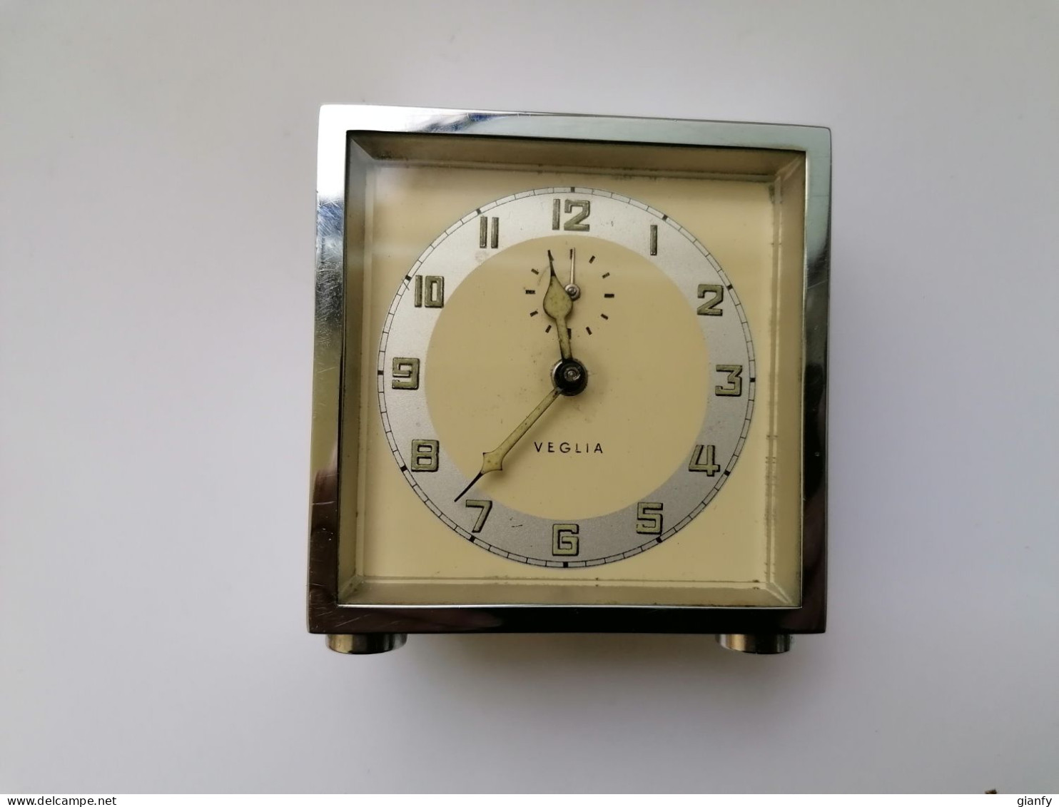 SVEGLIA DA TAVOLO "VEGLIA" F.lli BORLETTI MILANO 1960 PERFETTA - Alarm Clocks