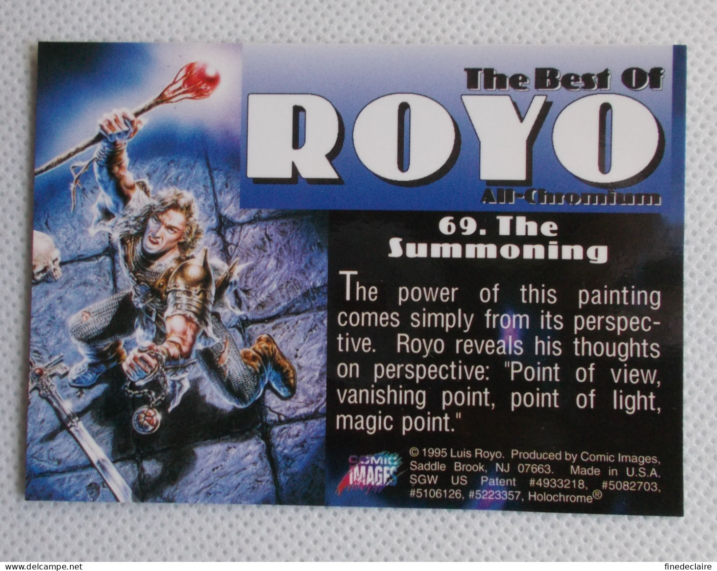 Card / Carte Rigide - 6,4 X 8,9 Cm - The Best Of ROYO All-Chromium 1995 - N° 69 - The Summoning - Sonstige & Ohne Zuordnung