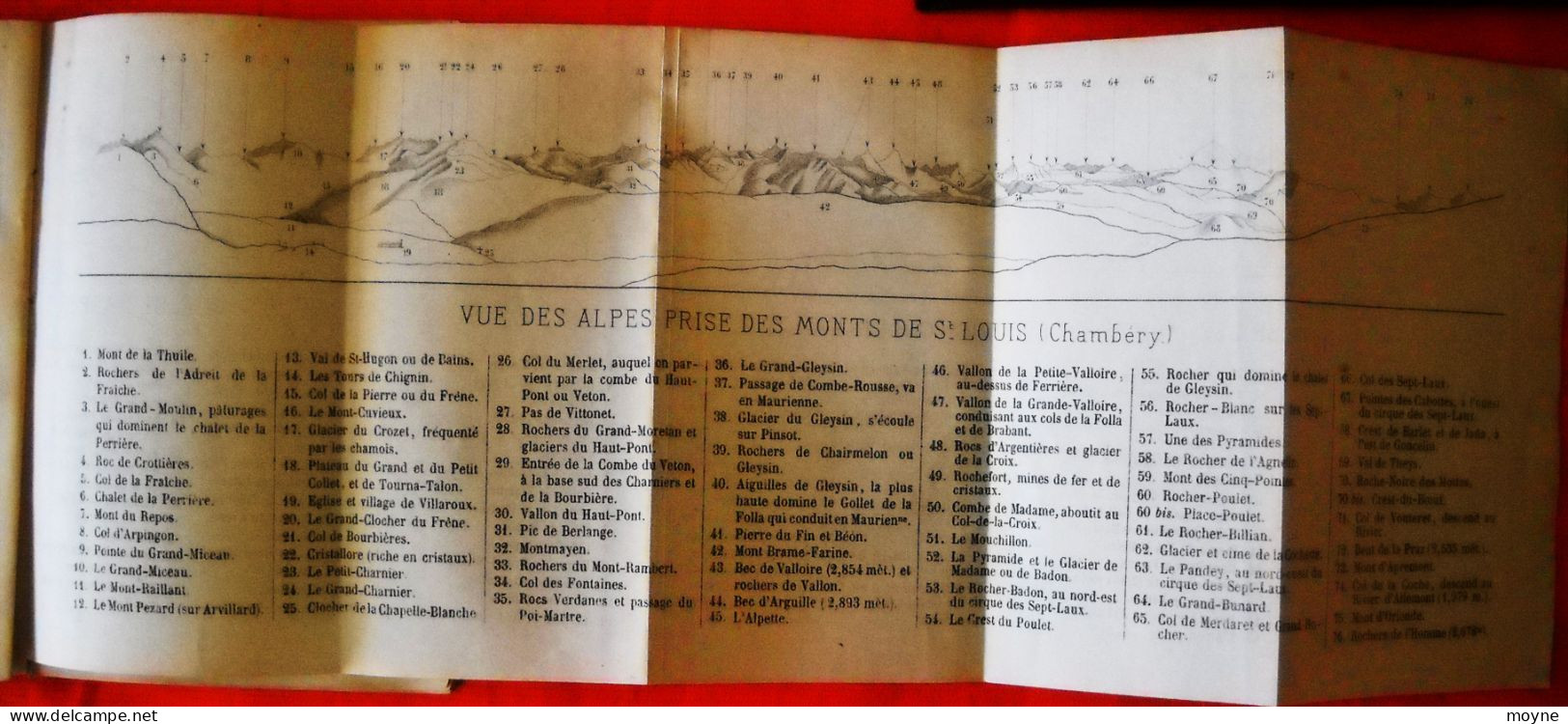 SAVOIE - GUIDE  En  SAVOIE -  Par Gabriel De MORTILLET- 1874  - Chez Perrin Chambéry , Libraire Et Lithographe - Rhône-Alpes