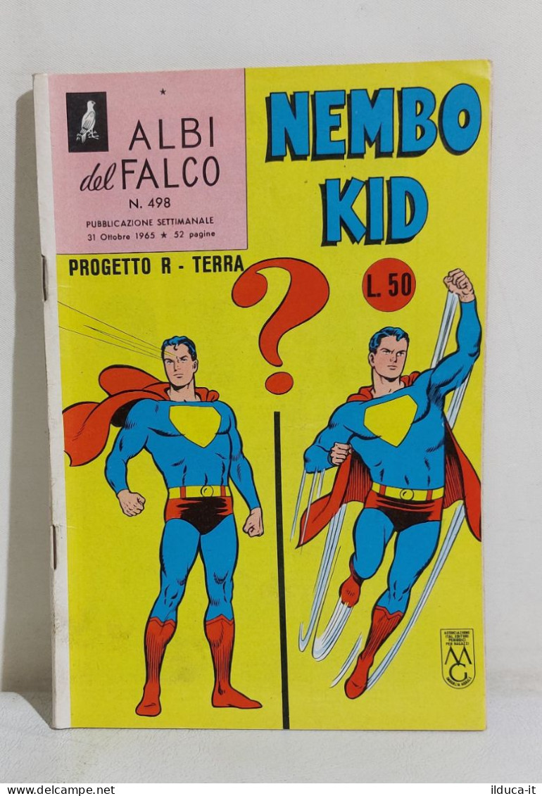 I113817 NEMBO KID Albi Del Falco N. 498 - Progetto R-Terra - Mondadori 1965 - Super Eroi