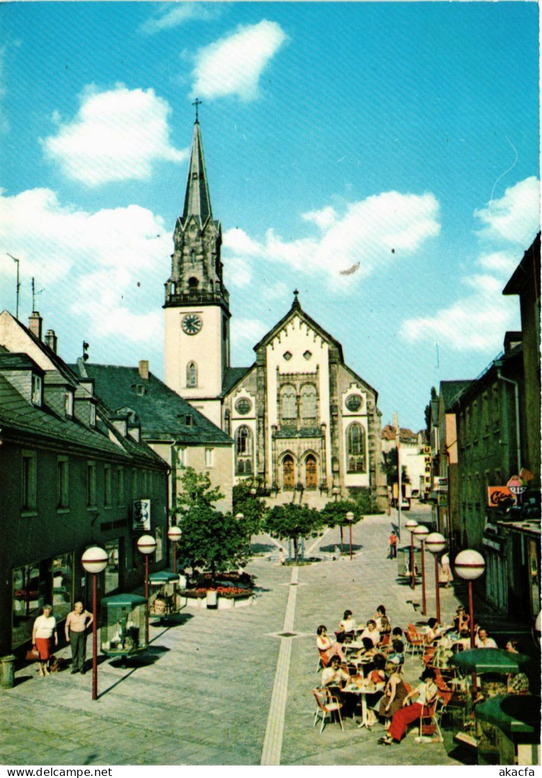 CPA AK Selb Fusgangerzone Mit Stadtkirche GERMANY (877873) - Selb