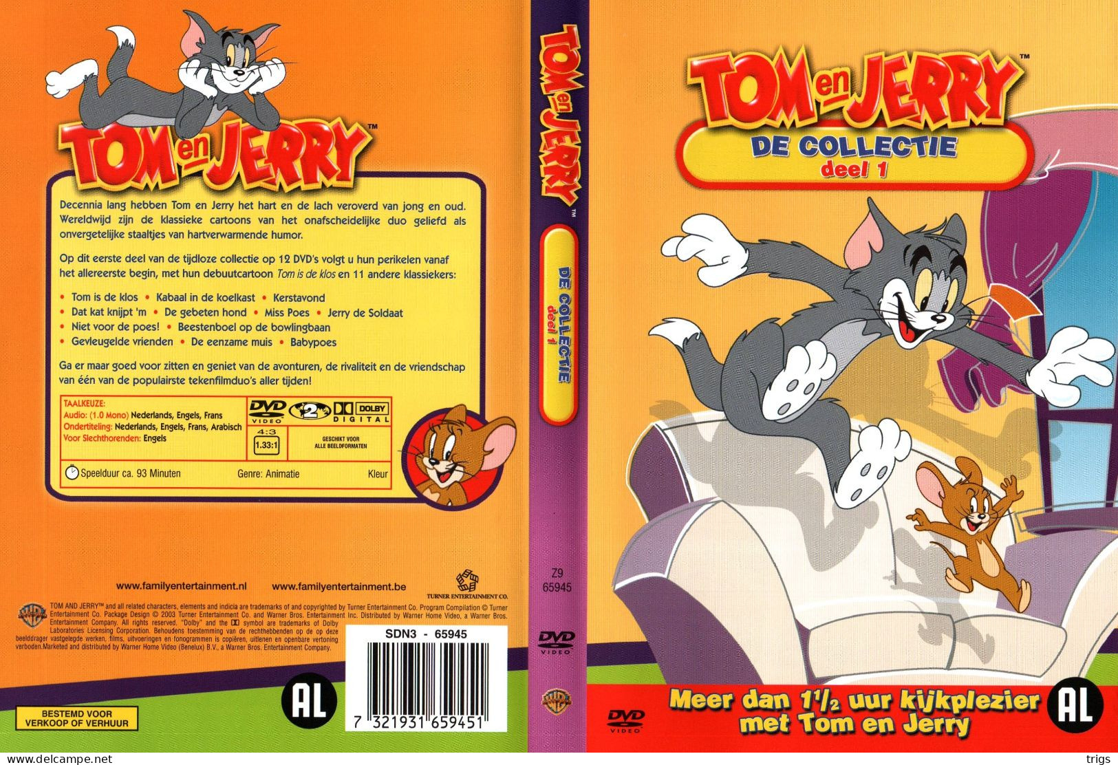 DVD - Tom En Jerry - Dibujos Animados