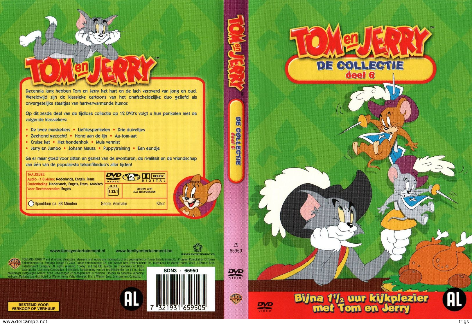 DVD - Tom En Jerry - Dibujos Animados