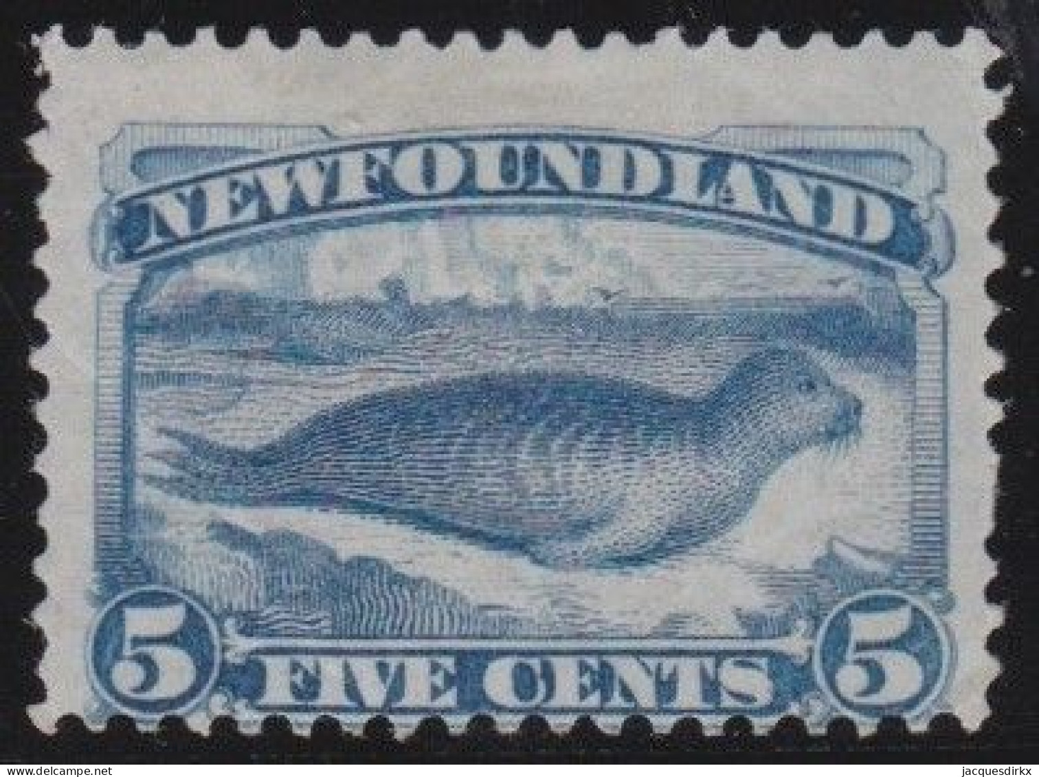 Newfoundland     .    SG    .   53  (2 Scans)      .   *     .     Mint-hinged - 1865-1902