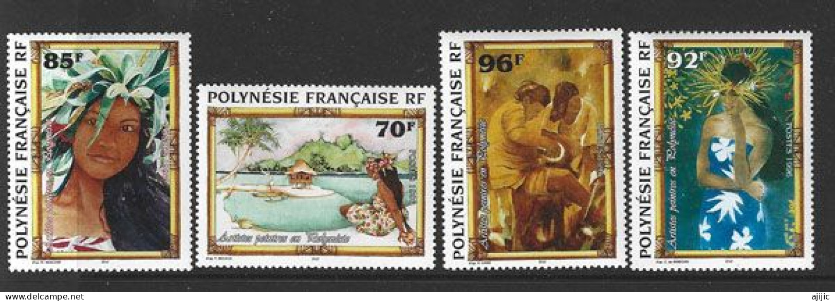 Oeuvres D'Artistes Peintres En Polynésie. 4 Timbres Neufs **  Yv. Nr  520/23. Côte 12 Euro - Neufs