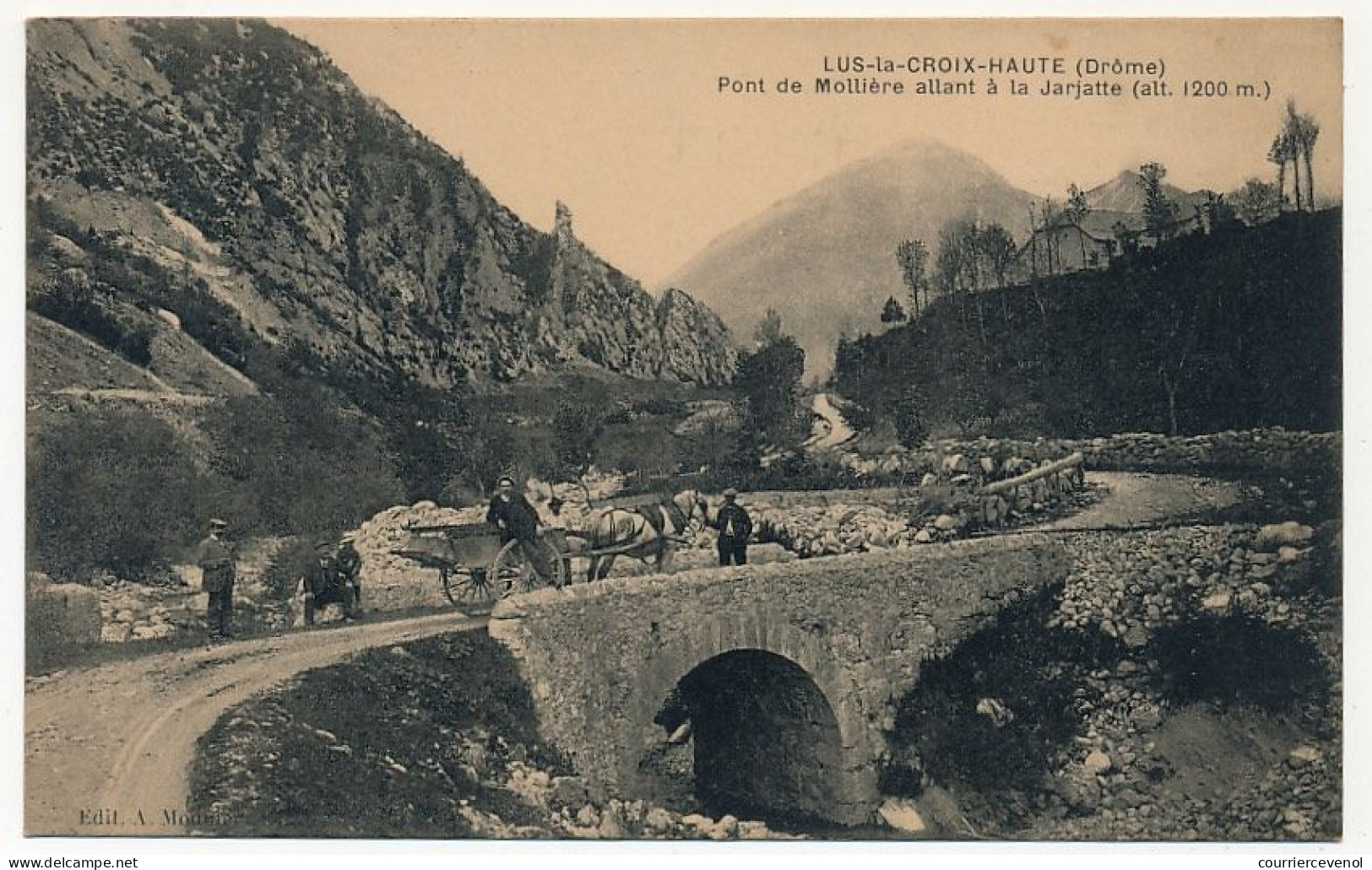 CPA - LUS-LA-CROIX-HAUTE (Drôme) - Pont De Mollière Allant à La Jarlatte (alt 1200m) - Sonstige & Ohne Zuordnung