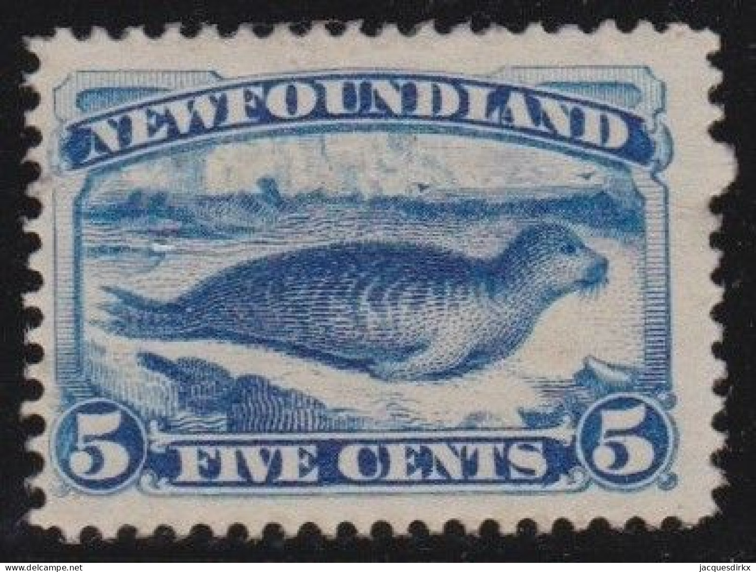 Newfoundland     .    SG    .   53  (2 Scans)     .   *     .       Mint-hinged - 1865-1902