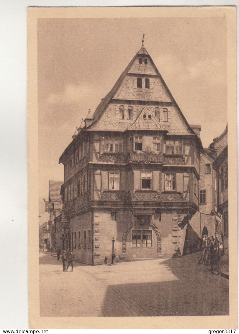 C8176) MILTENBERG A. M. - Hotel Z. RIESEN - 1924 - Miltenberg A. Main