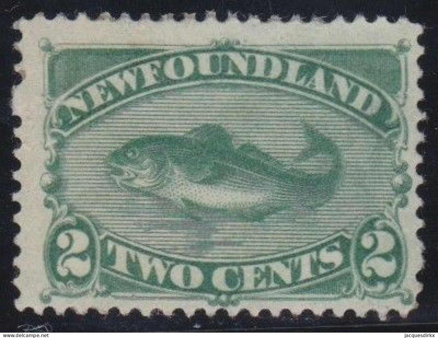 Newfoundland     .    SG    .   46 (2 Scans)     .   *     .       Mint-hinged - 1865-1902