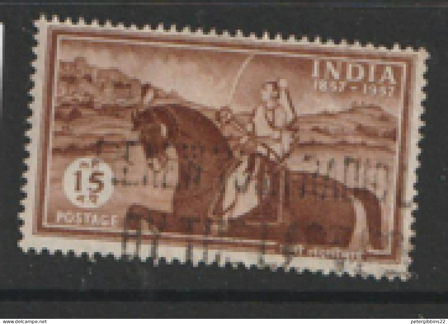 India  1957 SG  386  Indian Mutiny   Fine Used   - Oblitérés