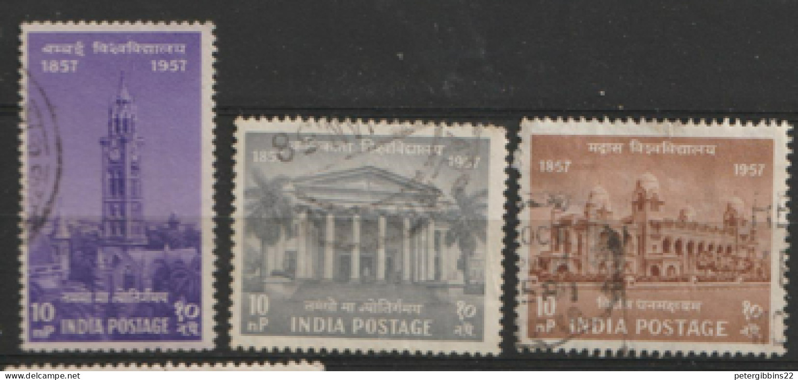 India  1957 SG  392-4   Indian Universities    Fine Used   - Oblitérés