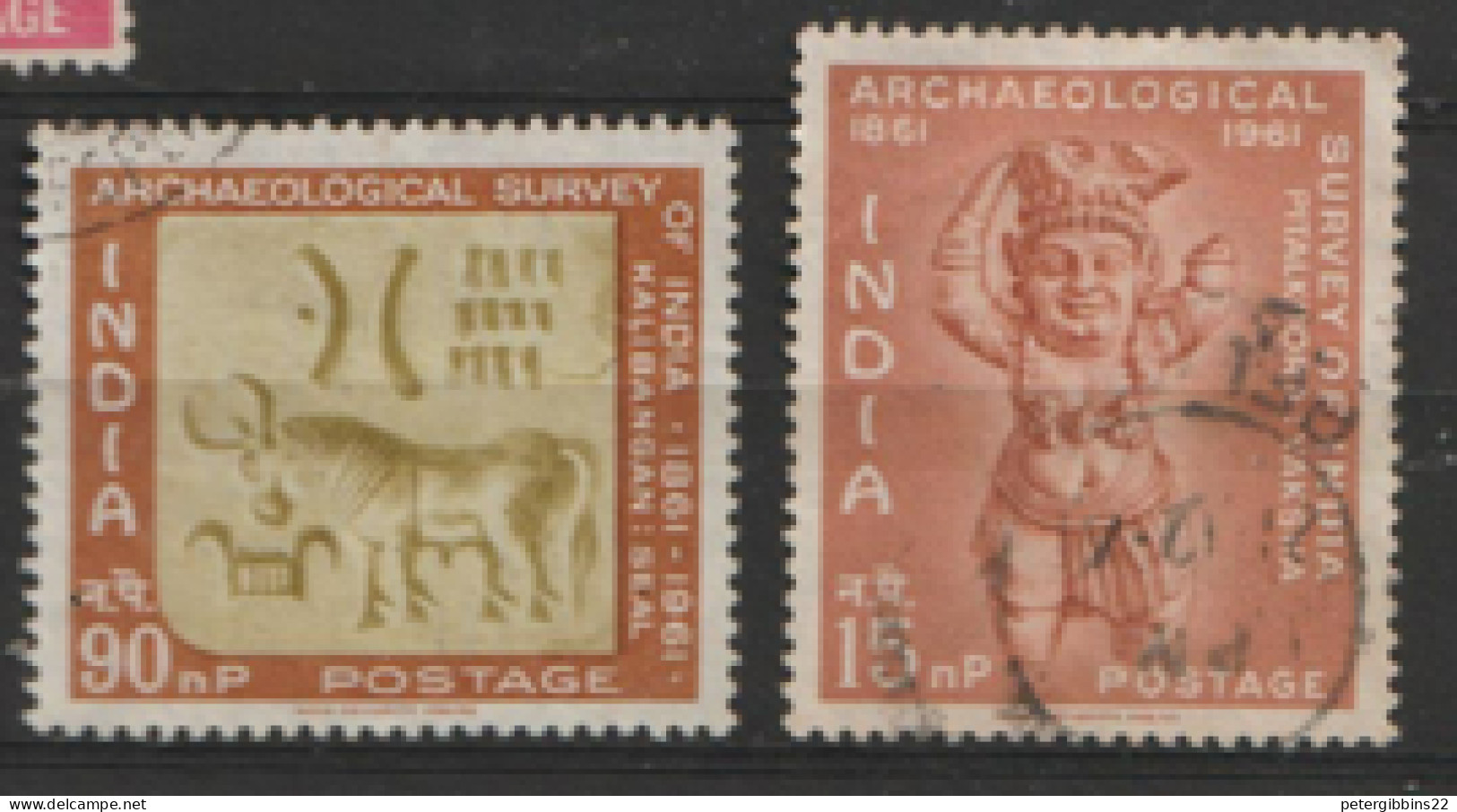 India  1961 SG  446-7  Archaeological Survey   Fine Used   - Usados