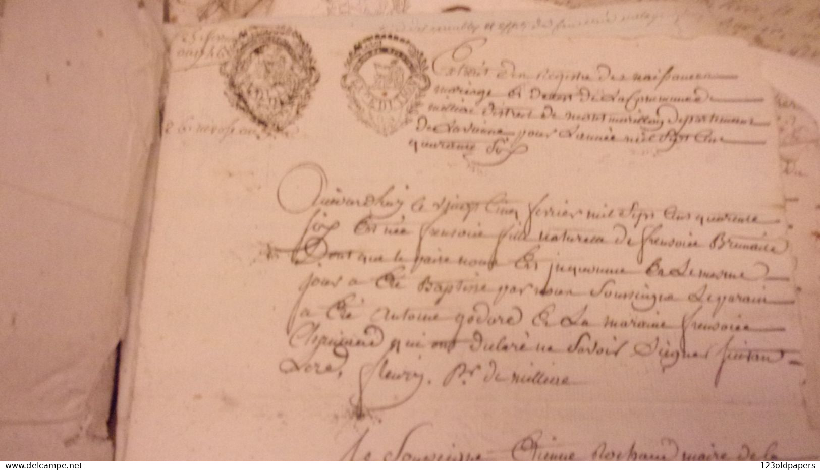 ABZAC CHARENTE GROS LOT MANUSCRITS  XVIII EME FAMILLE LAGRANGE MAITRE DE FORGES A ETUDIER CACHETS , extraits genealogie