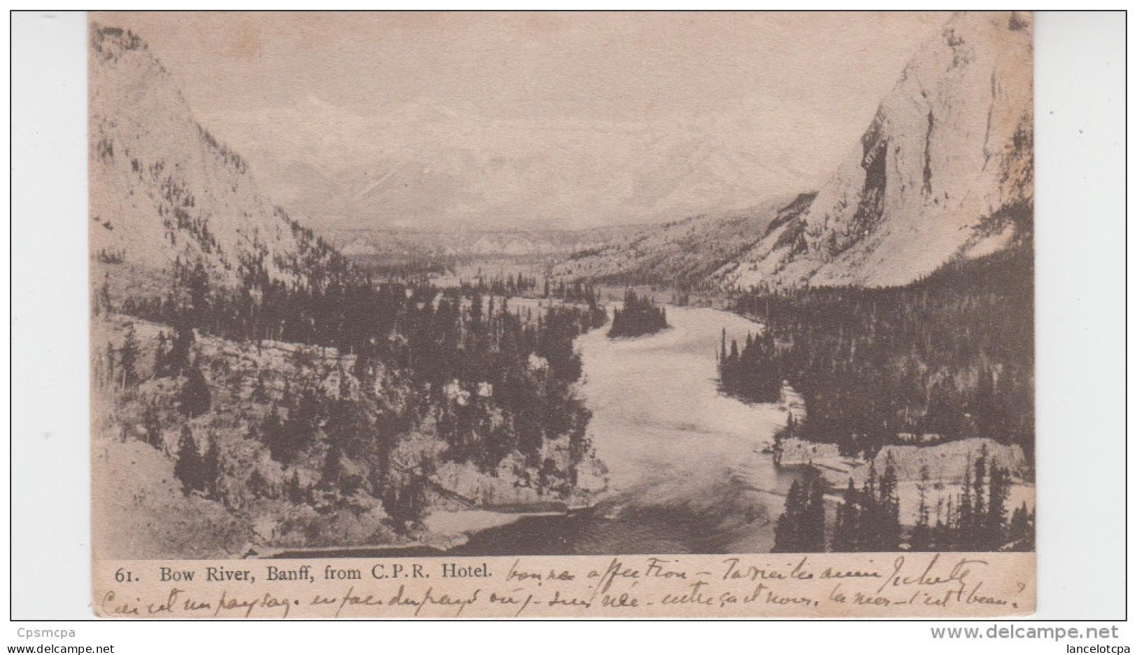 BOW RIVER - BANFF - FROM C.P.R. HOTEL - Banff