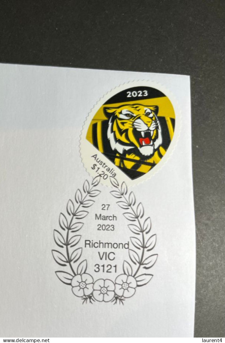 (3 Q 29) Australia AFL Team (2023) Commemorative Cover (for Sale From 27 March 2023) Richmod (Tigers) - Covers & Documents