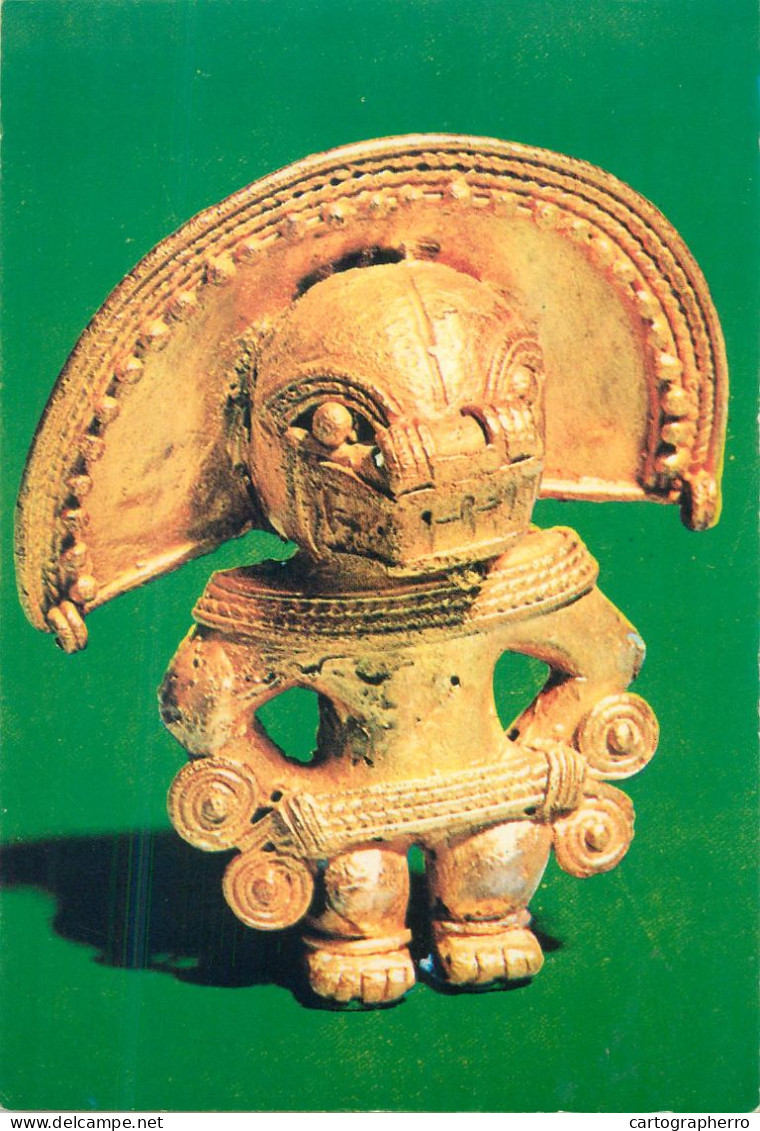 Colombia Bogota Gold Museum Fine Art Postcard Estilo Tairona Figura Antropomorfa - Colombie