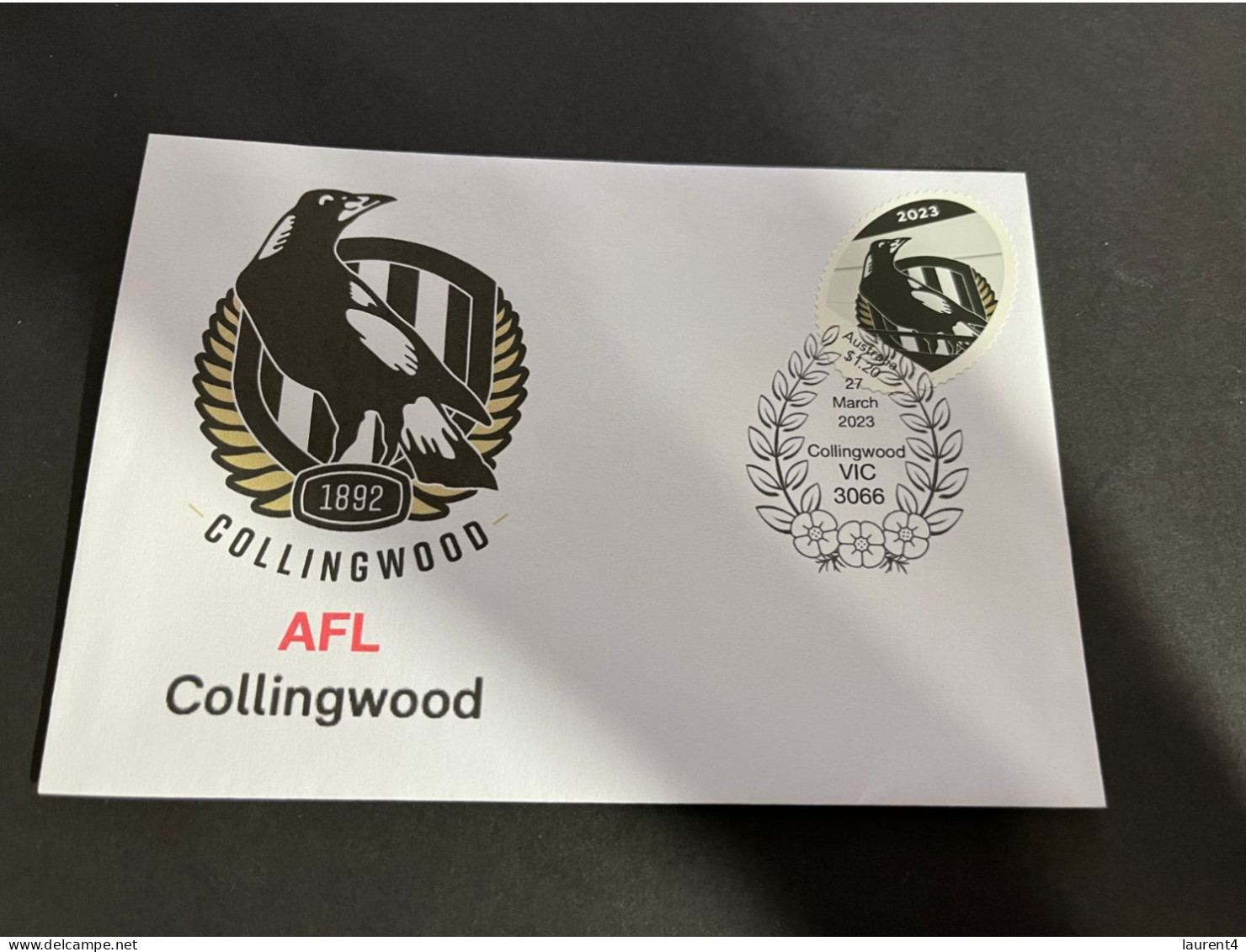 (3 Q 29) Australia AFL Team (2023) Commemorative Cover (for Sale From 27 March 2023) Collingwood Magpies - Covers & Documents