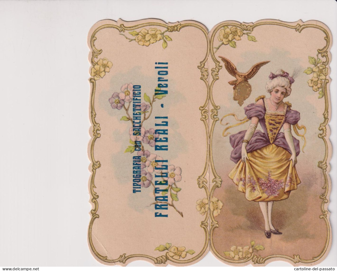 CALENDARIO PICCOLO  1911 TIPOGRAFIA CON SACCHETTIFICIO REALI VEROLI FROSINONE - Petit Format : 1901-20