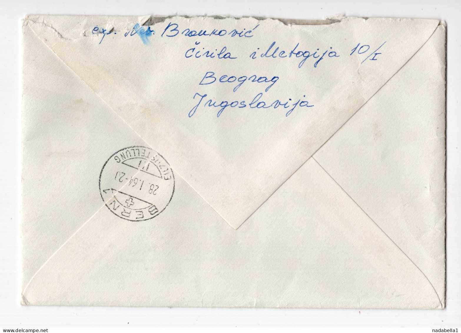 1964. YUGOSLAVIA,SERBIA,BELGRADE TO SWITZERLAND,EXPRESS,AIRMAIL COVER - Luftpost