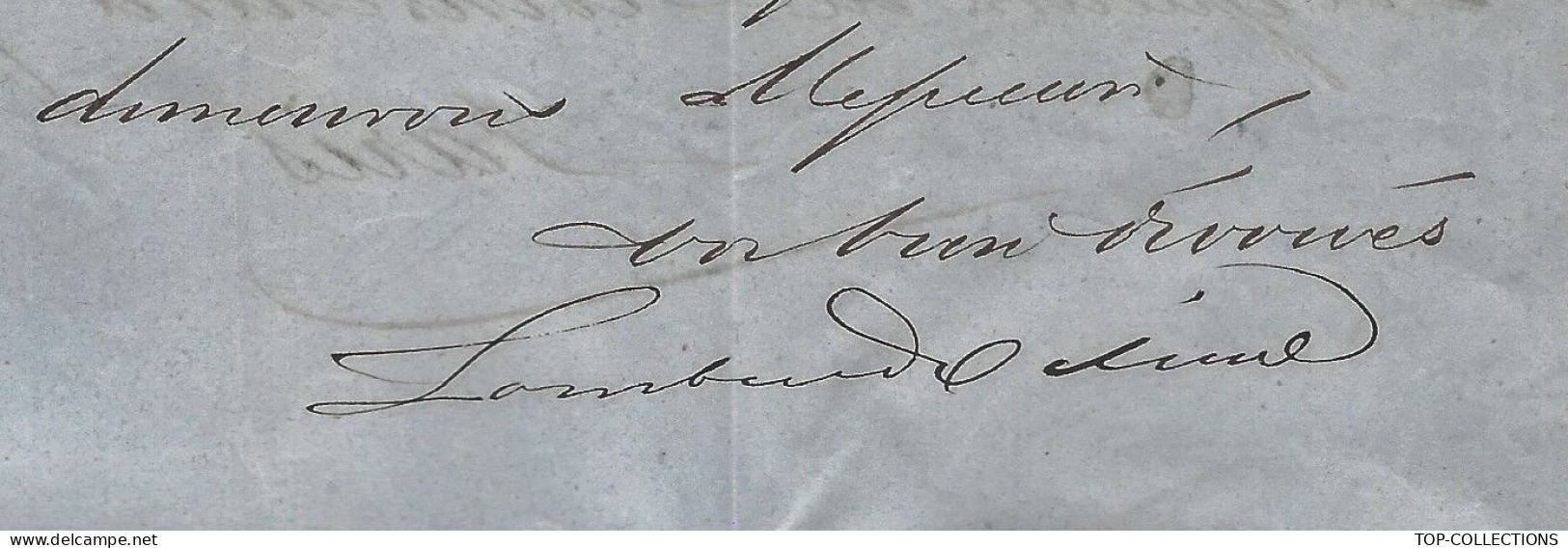 1856 JUDAICA RARE LETTRE Sign. Lombard Odier Banque à Genève   Pour De Rothschild Frères Paris V.HISTORIQUE - Suiza