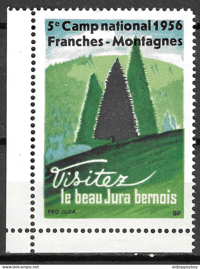 1956 5º CAMP NATIONAL FRANCHES - MONTAGNES Scouting Pfadfinder Scouts Reklamemarke VIGNETTE CINDERELLA - Nuovi