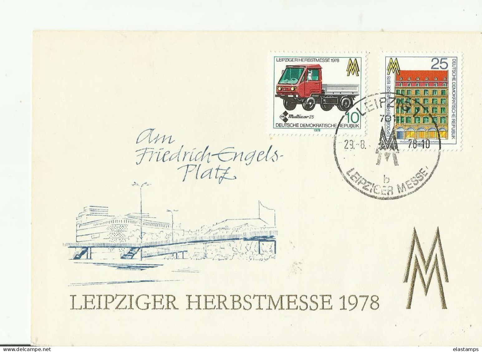 DDR GS 1978 MESSE - Postcards - Used