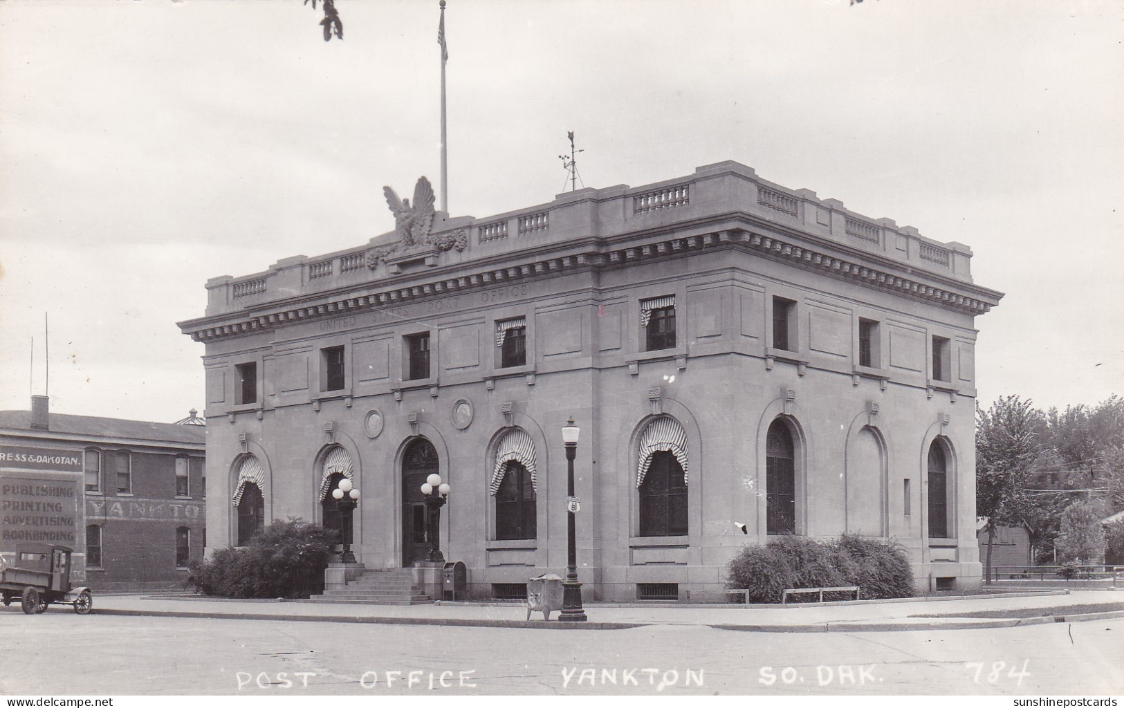 South Dakota Yankton Post Office Real Photo - Autres & Non Classés